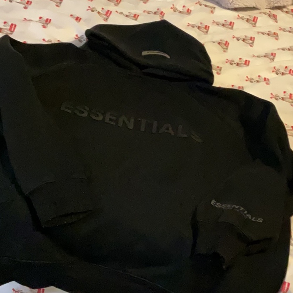 Fear of God Essentials Black Hoodie